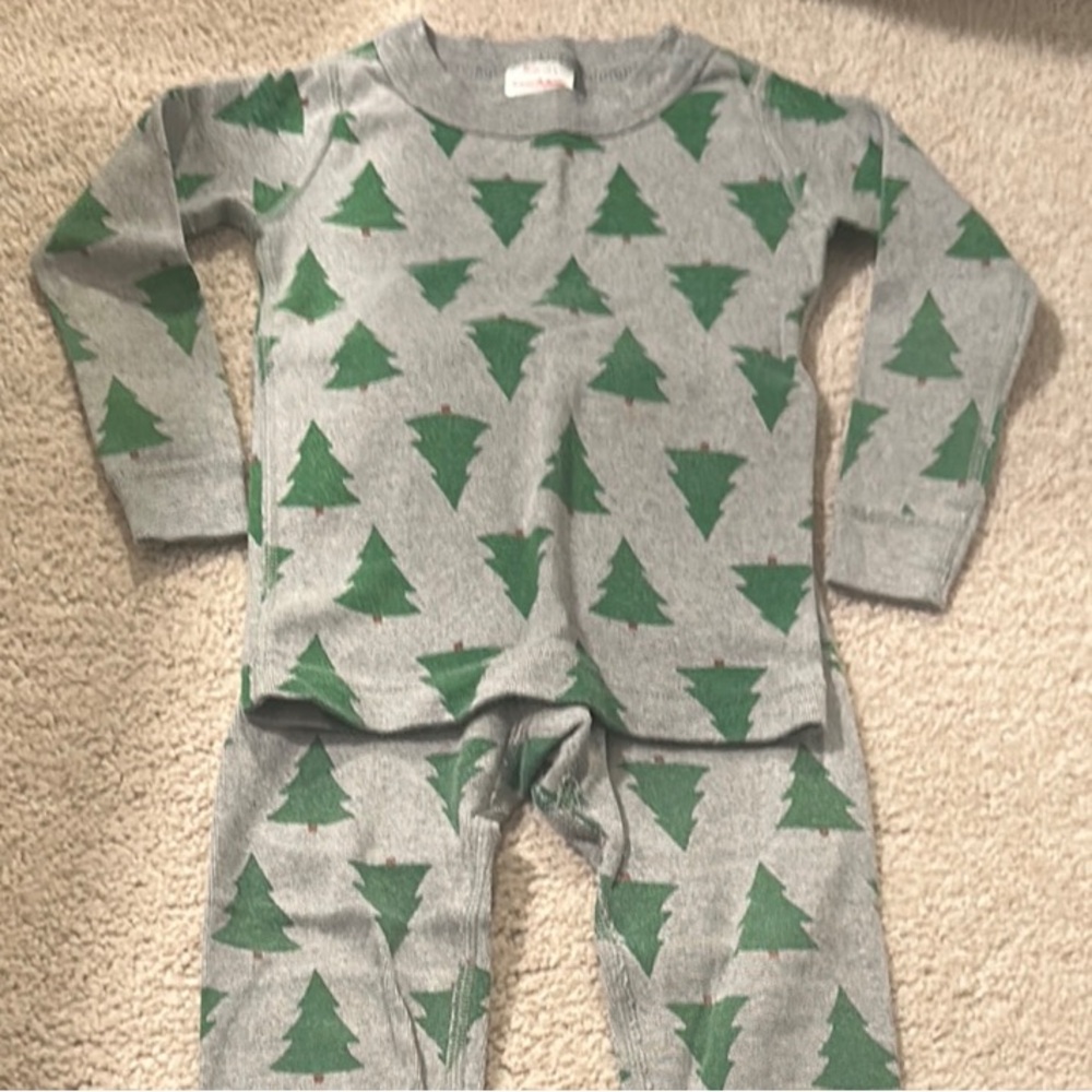 Kids Gray and Green Pajamas